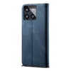 For Xiaomi Redmi K70/K70 Pro Denim Texture Casual Style Horizontal Flip Leather Case(Blue)