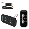 12/24V USB+Type-C Car, RV, Boat Mobile Phone Charger Modification(Black 2.1A+1A+PD3.0)