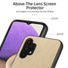 For Samsung Galaxy A32 4G Twill Fabric Leather Skin Back Phone Case(Khaki)