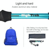 Outdoor Mountaineering Portable Foldable Ultra light Aluminium Alloy Alpenstocks Trekking Poles, Length : 35-125CM (Red)