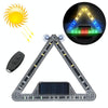 Car Triangular Light Warning Sign Solar Charging Strobe Emergency Ranger Light (Colorful Light)