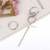 Large Earrings Simple Long Earrings Asymmetric Earrings(Multi-ring earrings (single))