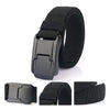 Men Casual Fashion Stretch Woven Quick Buckle Belt, Length: 125cm(Twill gray)