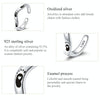 S925 Sterling Silver Simple Footprint Women Open Ring