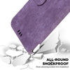 For Realme 13+ Global Little Tiger Embossed Leather Phone Case(Purple)