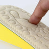 2 Pairs Massage Inner Heightening Insoles Men and Women EVA Breathable Sports Heightening Shoes Full Pad, Size: 37-38(Beige 2.5cm)