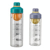 Portable High Temperature Resistant Tea Leaking Plastic Cup, Capacity: 650ml(Purple Yellow)