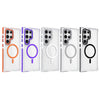 For Samsung Galaxy S25 Ultra 5G Dual-Color Clear Acrylic Hybrid TPU MagSafe Phone Case(Black)