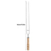 Stainless Steel Barbecue Skewers Barbecue Fork U-shaped Barbecue Fork, Spec: 6pcs