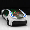 3D Supercar Style Electric Toy With Wheel Lights Music Singing Kids Boys Girls Gift Electric Universal(As show)