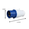 Industrial Plug IP44 Waterproof Aviation Connection Plug, Style: 3 Core 16A
