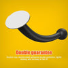 4PCS Motorcycle Helmet Soft Silicone Tentacle Sucker Decoration(Black)