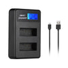 For Canon LP-E12 Smart LCD Display USB Dual-Channel Charger