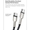 Baseus CATJK-D06 Cafule Series 100W Type-C / USB-C to Type-C / USB-C Metal Charging Data Cable, Length:2m(Dark Green)