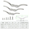 316 Stainless Steel Marine Flagpole Hook with Screw, Style:6 inch
