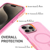 For iPhone 12 Pro Max Shockproof MagSafe Armor PC Hybrid TPU Phone Case(Purple Pink)
