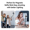 TELESIN Magnetic Selfie Light Rechargeable Reversible Design Fill Light