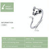 S925 Sterling Silver Open Ring New Year Zodiac Rat Ring