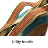 FB-15 Simple Canvas Handbag Single Shoulder Crossbody Bag Multi-Layer Stitching Women Bag