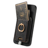 For Samsung Galaxy A56 5G Retro Splitable Magnetic Card Bag Leather Phone Case(Black)
