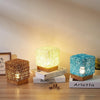 USB Square Sepak Takraw Table Lamp Bedroom Bedside Decorative Light, Spec: Dimming Switch+Base(Beige)
