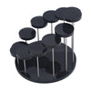 12 Rounds Base Acrylic Jewelry Ring Display Stand( Black)