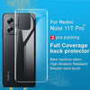 2 PCS imak Curved Full Screen Protector Hydrogel Film Back Protector For Xiaomi Redmi Note 11T Pro 5G/Redmi Note 11T Pro+ 5G