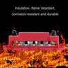 M8 Nylon Base RV Yacht Waterproof Dustproof Cover 6-post Bus Bar, Color: Red+Black 1pair