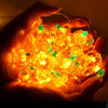 LED Halloween 3D Pumpkin String Lights Bar Shop Ambience Scene Layout Decorative Lanterns, Style: 30 LEDs Always On(Warm White)