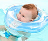 Cute Cartoon Chick Pattern Transparent PVC Adjustable Inflatable Baby Swimming Float Ring Neck Ring(Pink Large)