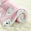 Thickened Pet Bed, Pink Stars, 49x32cm, Small Dog/Cat