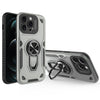 For iPhone 12 Pro Metal Rotating Bracket TPU + PC Magnetic Phone Case(Gray)