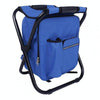 Multifunctional Folding Stool Portable Ice Pack Stool Lightweight Outdoor Stool(Blue)