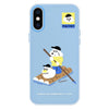 For iPhone XS Max Skin Feeling Jelly TPU Hybrid PC Phone Case(Boating Blue)