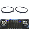 1 Pair 7 inch Headlight Metal Outside Bracket for Jeep Wrangler JK 2007-2017