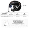 GXT 708 Electric Vehicle Dual Lens Helmet Four Seasons Safety Helmet, Size: M(Matte Black)