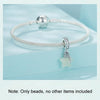 S925 Sterling Silver Luminous Stone Star Wishing Bottle DIY Pendant Beads(SCC2748)