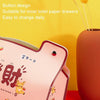 New Year Cute Tissue Box Waterproof Tissue Box Dormitory Car Carrying Living Room Universal Tissue Box, Style: Get Rich