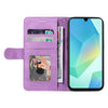 For Samsung Galaxy A26 5G Global Dual-color Splicing Flip Leather Phone Case(Purple)
