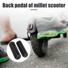 FMFXTR Bicycle Back Seat Foot Pedal Universal Back Rear Post, Color: Green Small Hole Short