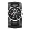 Ochstin 7231 Multifunctional Business Leather Wrist Wrist Waterproof Quartz Watch(Silver+Black)