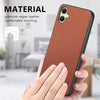 For Samsung Galaxy A05 Twill Fabric Leather Skin Back Phone Case(Brown)