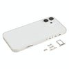 iPhone 12 Mini Back Housing Cover, SIM Tray, Keys & Lens (White)