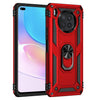 For Huawei nova 8i Shockproof TPU + PC Phone Case with 360 Degree Rotating Holder(Red)