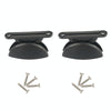 A8628 2 Pair RV Hatch Semi-circular Retainer Kit with Screws(Black)