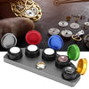Full Metal Spot Oil Cup Stand  Oiler Watch Repair Tool, Style: Five Oils Cups Colorful