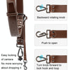 Cwatcun H90 Dual Camera Leather Strap Adjustable Multi-functional Convenient Camera Shoulder Strap, Color: 2.0 Brown