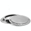Portable Round Multifunctional Stainless Steel Outdoor Barbecue Tray, Specification:30  30  2.8 cm