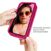 For iPhone 15 Pro Wave Pattern 3 in 1 Silicone + PC Phone Case(Hot Pink)