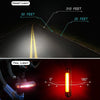 Bike Light USB Rechargeable Mountain Bike Warning Light, Specification:Front Light + Tail Light